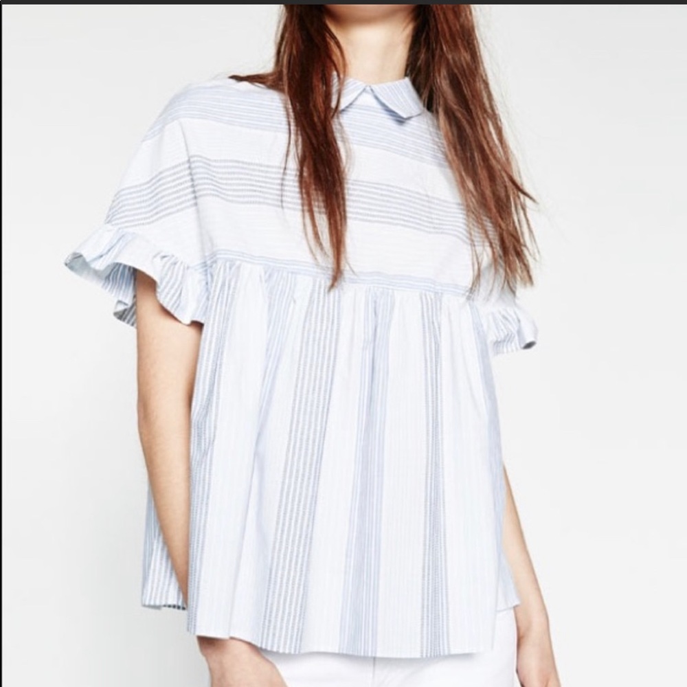 Zara TRF voluminous blouse